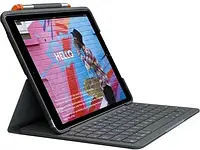 Чехол для планшетов LOGITECH SLIM FOLIO IPAD 10.2& (7TH GEN) - UK - ETUI Z KLAWIATURĄ - ANGIELSKI - SZARY