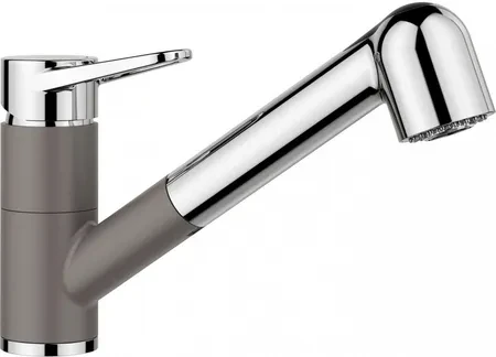 Кухонний змішувач Blanco Wega-S II Silgranit-Look Wulkaniczny Szary/Chrom 526983