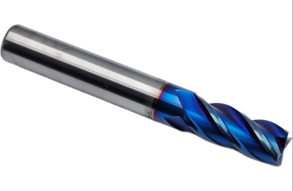 Фреза кінцева ц/х монолітна т/с ф 6 мм z=4 50/15 з покриттям NACO-blue, фото 1