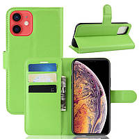 Чехол-книжка Litchie Wallet для Apple iPhone 12 Mini Green TV, код: 7409591