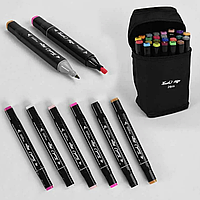 Набор двусторонних скетч-маркеров Sketchmarker 24шт для рисования и скетчинга на спиртовой основе Top