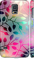 Пластиковый чехол Endorphone Samsung Galaxy S5 Duos SM G900FD Листья Multicolor (2235m-62-269 TV, код: 7776688