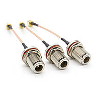 Перехідник антенний 10см пігтейл SMA Male - N Female гніздо на корпус кабель RG-316 подовжувач для антени, фото 2