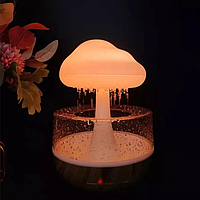 Увлажнитель воздуха гриб с эффектом дождя, Ночник увлажнитель воздуха с подсветкой RGB