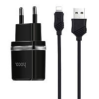 СЗУ Hoco C12 Charger + Cable Lightning 2.4A 2USB SND