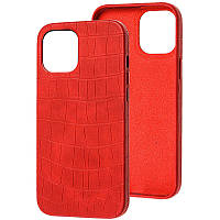 Уценка Кожаный чехол Croco Leather для Apple iPhone 13 mini (5.4") tal