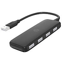 USB хаб концентратор HP DHC-CT110C USB 2.0 AM to 4 порта USB 2.0 AF Hub Black