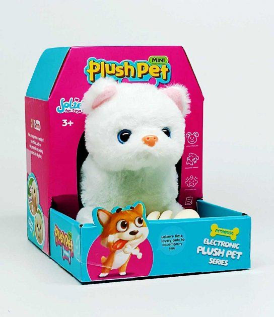 М'яка іграшка інтерактивна Котик Plush pet Білий