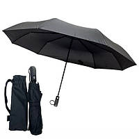 Чоловіча парасолька великий купол 123 см автомат президентський сімейний Feeling Rain 9 спиць Чорний (60493)