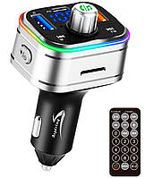 Автомобильный FM-трансмиттер ресивер Aspiring Wave 2 LED Bluetooth MicroSD DSP QC3.0 Пульт ДУ