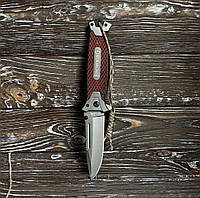 Нож мультитул карманный Browning 3.5мм коричневый, раскладной армейский походный нож мультитул cs166