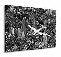 Фотокартина "Літак DC-4 над Манхеттеном" 60 х 80 см LIKE