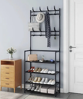 Универсальная Вешалка для одежды New simple floor clothes rack size 60X29.5X151 см Черный