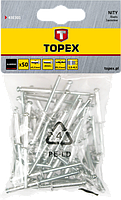 Заклепки алюминиевые TOPEX 4.8мм x 28мм 50шт
