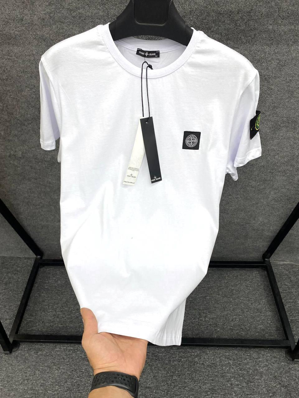 Чоловіча футболка STONE ISLAND D12055 біла