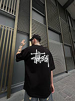 Футболка Stussy черная мужская