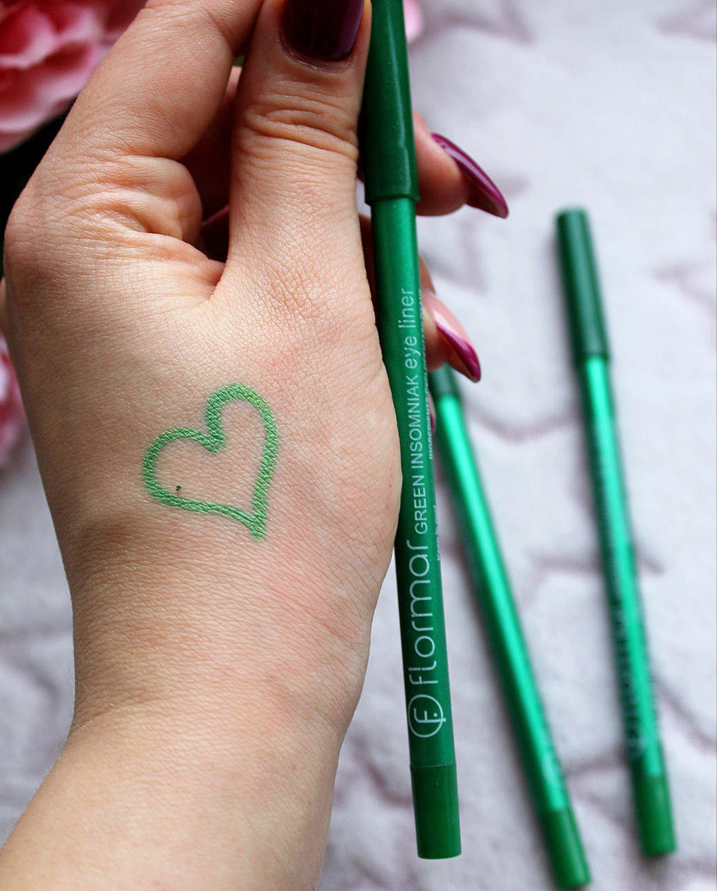 Гелевий олівець-підводка для очей Flormar Eyeliner Green
