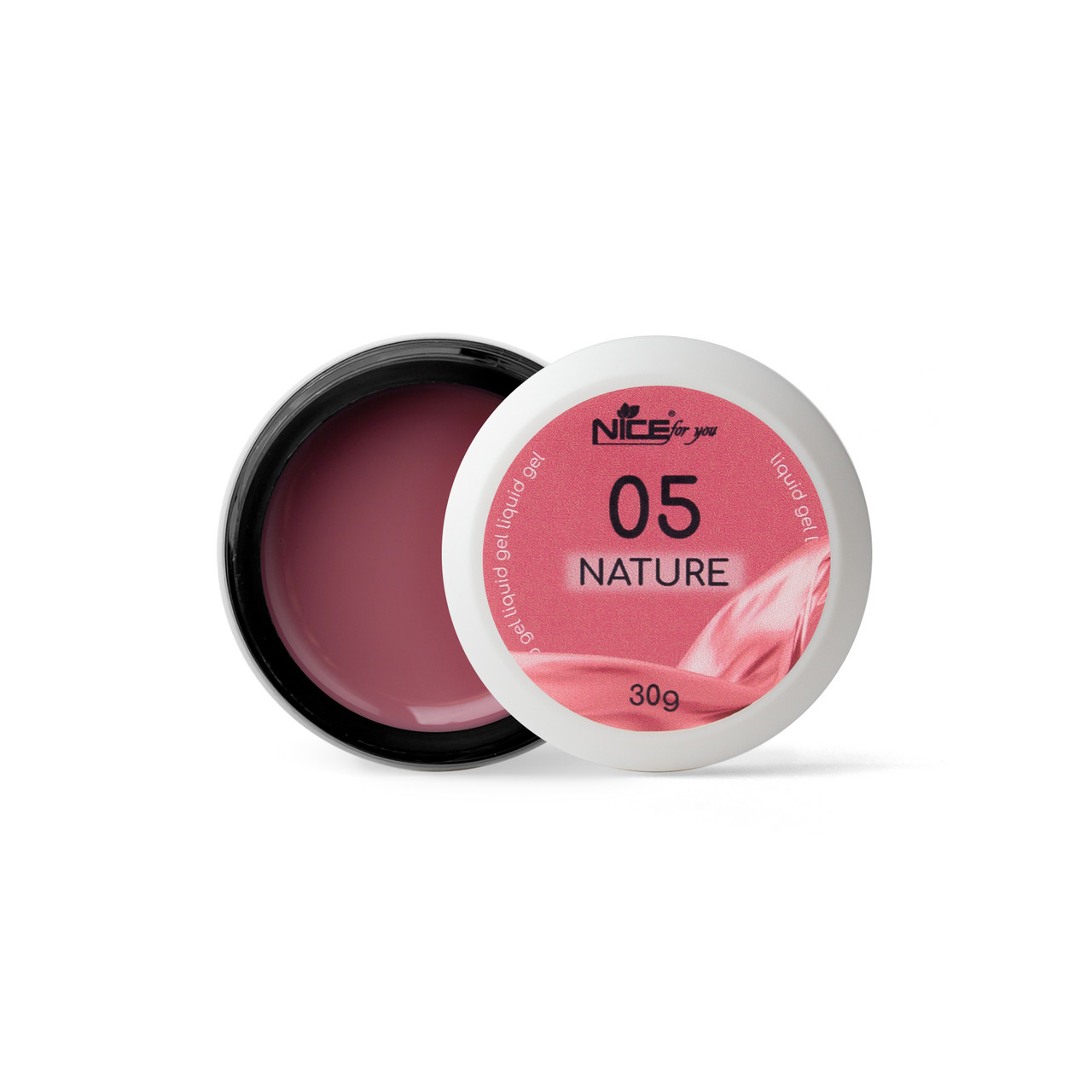 Рідкий гель Nice for you Liquid gel Nature Silk №05 Пильна троянда 30 г