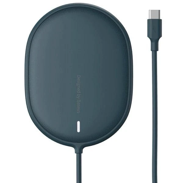 Бездротовий зарядний пристрій Baseus Light Magnetic Wireless Charger с технологією Qi 15W (WXQJ-03) Blue
