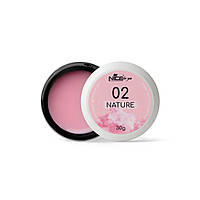 Жидкий гель Liquid gel Nature Cloudy pink № 2 Nice for you Холодный розовый 30 г