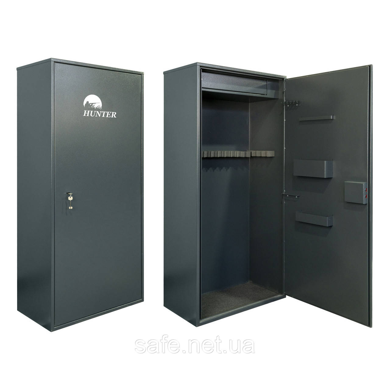 Сейф збройовий Griffon GLT.700.K (ВxШxГ:1412x700x350) на 10-12 одиниць, сейф для рушниці, мисливський сейф