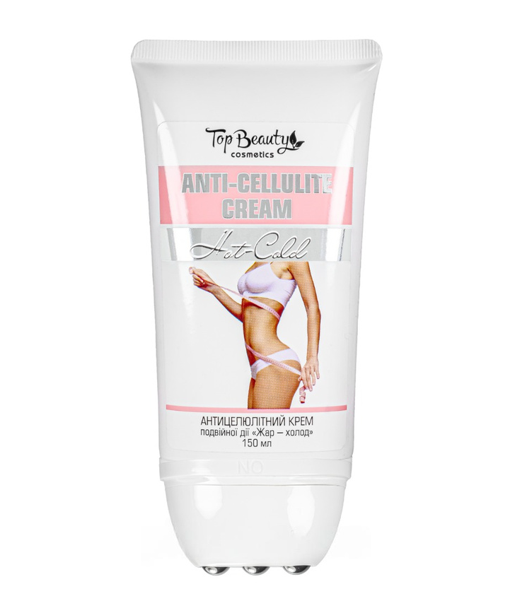 Крем для тіла з масажними роликами “Жар-холод” Top Beauty 150 мл, фото 1