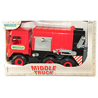 Авто "Middle truck" сміттєвоз (червоний) в коробці