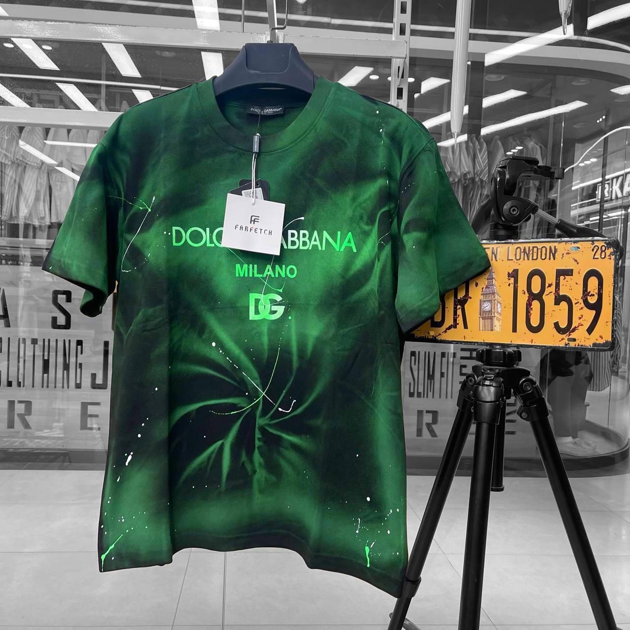 Чоловіча футболка DOLCE&GABANNA D12050 зелена M