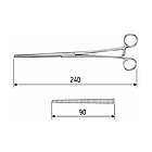 Затискач Sarot 24 cм, прямий, J-17-218, фото 2