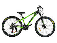 Велоcипед спортивный горный рост 135-155 см 26 дюймов CORSO GTR-3000 Зеленый