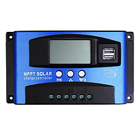 Автоматический MPPT Контроллер заряда для солнечных панелей 12В/24В 30А с дисплеем и USB