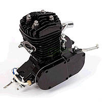 Двигатель на Веломотор (80cc, голый, + стартер) (черный) EVO