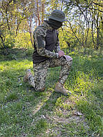 Тактический костюм пиксель Брюки с наколенниками + убакс пиксель, костюм военный пиксель