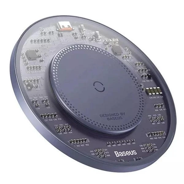Бездротовий зарядний пристрій Baseus Simple 2 Wireless Charger с технологією Qi 15W (CCJJ050005) Purple