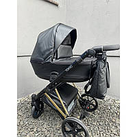 Коляска 2 в 1 MIKRUS TOKYO new MT 36 gold чорна