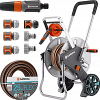 Gardena CleverRoll M Easy Metal Set Металлическая тележка со шлангом 25 м (18547-20)