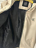 Чоловіча куртка вітровка CALVIN KLEIN D12046 бежева, фото 3