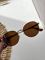 Очки солнцезащитные стильные брэндовые женские мужские Гуччи очки унисекс Гуччи очки мужские женские Gucci Коричневый