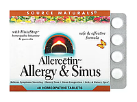 Source Naturals Allercetin Allergy & Sinus 48 Homeopathic Tablets