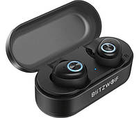 Наушники беспроводные BlitzWolf BW-FYE2 TWS Bluetooth 5.0 Black блютуз Б1519-19