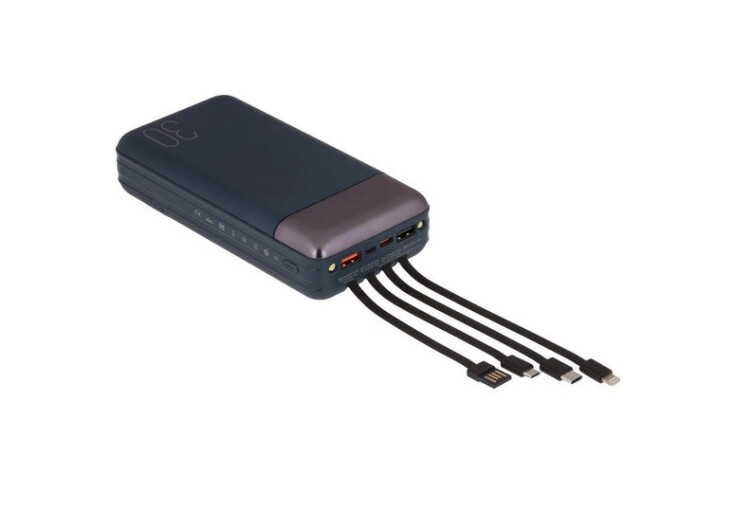 Зовнішній акумулятор Power Bank Remax RPP-199 Hunergy Type-C PD+QC3.0 22.5W - 30000mAh синій