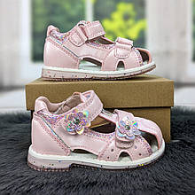 Босоніжки дитячі Clibee закриті рожеві 5392 22