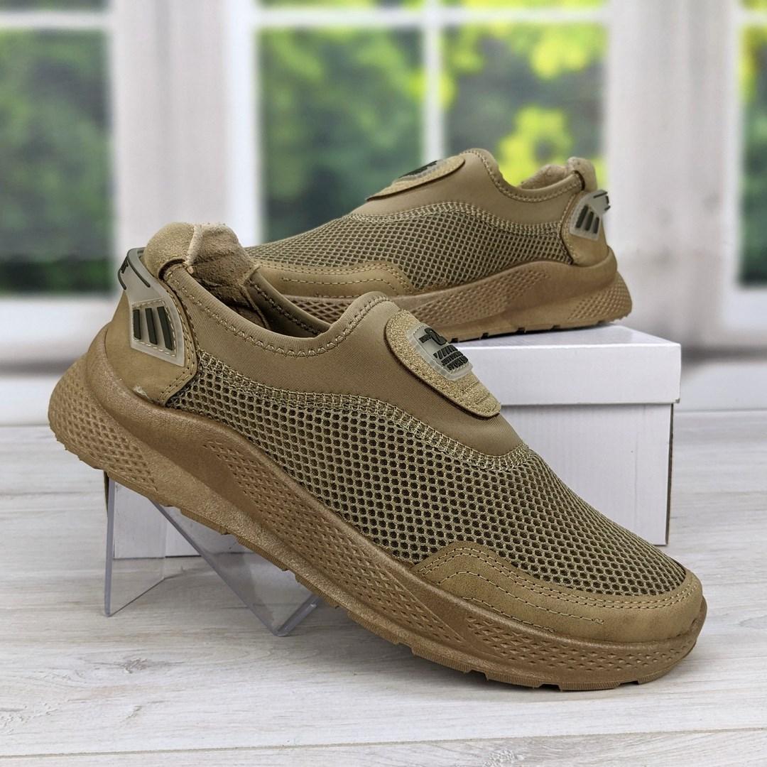 Кросівки чоловічі літні сітка пісочного кольору Dago Style 3542_2