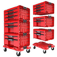 Набор ящиков для инструментов Qbrick System PRO Drawer Workshop Set 3 2.0 RED (5901238258353) Б6052-19