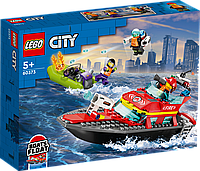 Конструктор LEGO Сity Спасательный пожарный катер лего 60373 ЛЕГО Б4854-19