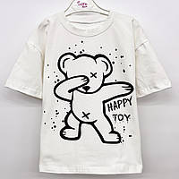 Футболка детская и подростковая для мальчика со стильным принтом