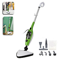 Багатофункціональна парова швабра h2o mop x12 steam mop з електровіником миюча ефективна