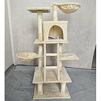 Игровой комплекс для кошек Avko CatTree 1323 Beige когтеточка, домик, дряпка Б3652-18