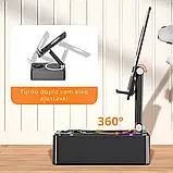 Тримач телефона з мікрофоном, колонкою K18 Bluetooth AND Складана підставка з бездротовою зарядкою K 18, фото 4