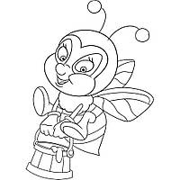 Розпис по полотну "Бджілка"Art Craft 15045-AC 25х30 см js